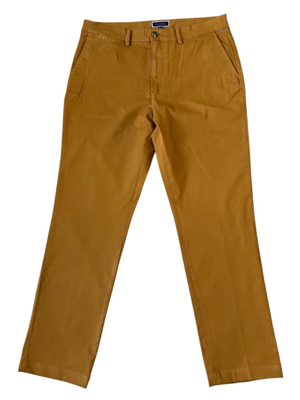 Club Room Men’s Mustard Stretch Flat Front Chinos Size 32